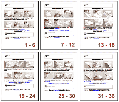 Thumbnails of the printable assembly instructions.